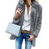 Women Faux Fur Coats Winter Solid Fashion