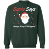 Adult Humor Naughty Santa Ugly Christmas Sweater Always keep it wrapped