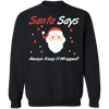 Adult Humor Naughty Santa Ugly Christmas Sweater Always keep it wrapped