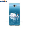 Case For Huawei Y7 2017 Case DUB-LX1 Silicone TPU Phone Cover For huawei y7 2019 Coqa y7 Print Painted Cat Flower Shells Bags