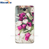Case For Huawei Y7 2017 Case DUB-LX1 Silicone TPU Phone Cover For huawei y7 2019 Coqa y7 Print Painted Cat Flower Shells Bags