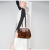 Women Luxury Alma Crocodile Bag Top Handle Handbag