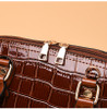 Women Luxury Alma Crocodile Bag Top Handle Handbag