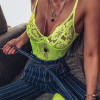 Sheer Lace Transparent Mesh Bodysuit