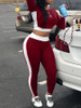 2pcs Set long Sleeve High Short Pants Outfit Workout Fitness Athletic Workout Clothing Tracksuit