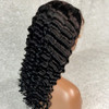 Lace Front Human Hair Wigs For Women Remy Brazilian Deep Wave Wig Bleached Knots Plucked With Baby Hair slove rosa