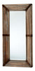 Raw Iron and Natural Wood Williams Rectangular Mirror - Style: 7315294
