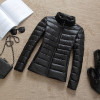 Winter Women Ultralight Thin Down Jacket 90% White Duck Down Hooded Jackets Long Sleeve Warm Coat Parka Female Portable Outwear