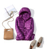 Winter Women Ultralight Thin Down Jacket 90% White Duck Down Hooded Jackets Long Sleeve Warm Coat Parka Female Portable Outwear