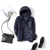 Winter Women Ultralight Thin Down Jacket 90% White Duck Down Hooded Jackets Long Sleeve Warm Coat Parka Female Portable Outwear