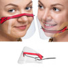1PC Mini Face Shield Washable Reusable Comfortable Mask Transparent PVC