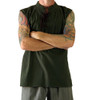 Blanca Fashion Casual Men Lace Up Bandage All-match Stand-up Collar Vest Loose Sleeveless Top