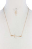 Metal Cross Charm Necklace