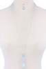 Fashion Modern Drop Necklace And Earring Set