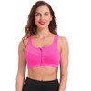 Hot Women Zipper Push Up Sports Bras Vest Underwear Shockproof Breathable Gym Fitness Athletic Running Yoga Bh Sport Tops