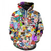 Anime Hoodies Men/Women 3D Sweatshirts With Hat Hoody Unisex Anime Cartoon Hooded Fashion Brand Hoodies Sweatshirts