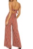 Striped Backless Jumpsuit