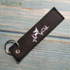 MiFaViPa Embroidery Lovely Dog Keychain Porte Fashion Trinkets Gift Motorcycle Car Key Accessories Love Me Love My Dog Key Ring