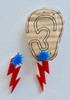 Zig Zag Pow! Superhero Earring Set for Women