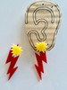 Zig Zag Pow! Superhero Earring Set for Women
