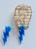 Zig Zag Pow! Superhero Earring Set for Women