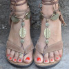 Boho Flip Flops Tassels Flat Sandal