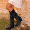 Autumn Winter New Style Women Medium Heel Retro Vintage Boots