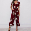 Summer Vintage Floral Bohemian Jumpsuit