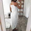 Maternity Plain Spaghetti Strap Asymmetric Dress