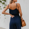 Maternity Plain Sling Strap Loose Jumpsuit