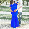 Maternity Lace Off Shoulder Photo Props Gown Maternity Lace Off Shoulder Photo Props Gown