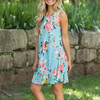Maternity Floral Print Sleeveless Short Dress Maternity Floral Print Sleeveless Short Dress