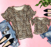 Parent-child leopard t-shirt