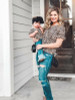 Parent-child leopard t-shirt