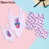 Parent-child pineapple print swimsuit