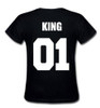 Print King Queen07 Parent-Child Cotton Short Sleeved T-shirt