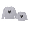 Parent-child heart-shaped T-shirt