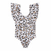 Parent-child leopard swimsuit