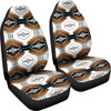 Cofitichequi White Set of 2 Car Seat Covers