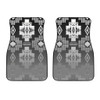 Black and White Treaty Front Car Mats (Set Of 2)