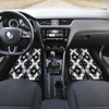 Black and White Sage Front And Back Car Mats (Set Of 4)