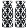 Black and White Sage Front And Back Car Mats (Set Of 4)