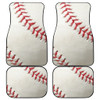 Baseball Front And Back Car Mats (Set of 4)
