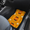 Seven Tribes Orange Front And Back Car Mats (Set Of 4)