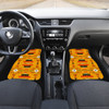 Seven Tribes Orange Front And Back Car Mats (Set Of 4)