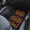 Black Fire Red Front And Back Car Mats (Set Of 4)