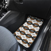 Cofitichequi White  Front And Back Car Mats (Set Of 4)