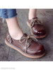 Plain Round Toe Date Outdoor Flat & Loafers