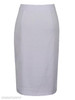 Plain Zips Slit Pencil Midi Skirt