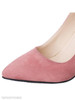 Plain Stiletto High Heeled Velvet Point Toe Date Office Pumps